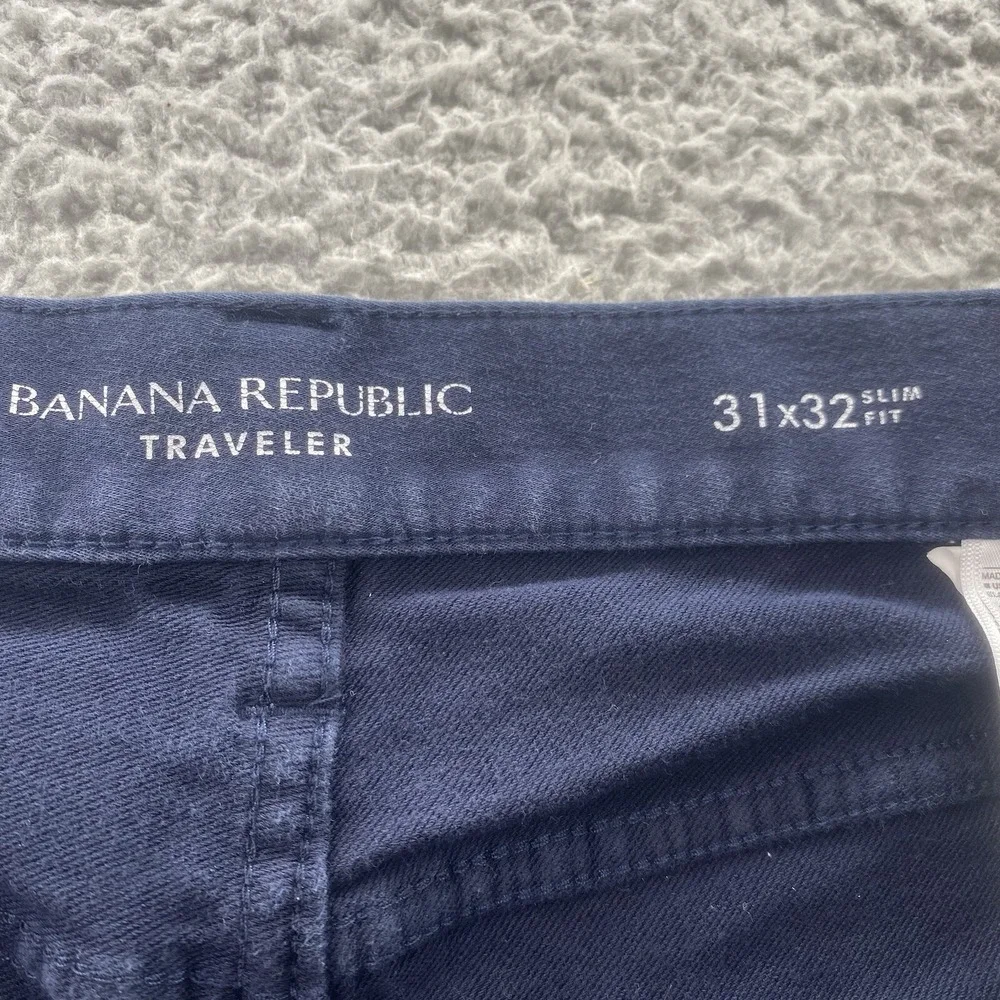Banana Republic Traveler Jeans Mens 30x30* Blue Slim Stretch Preppy University